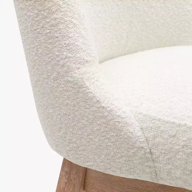 WestinTrends 26 Upholstered Swivel Counter Height Bar Stool, Cream