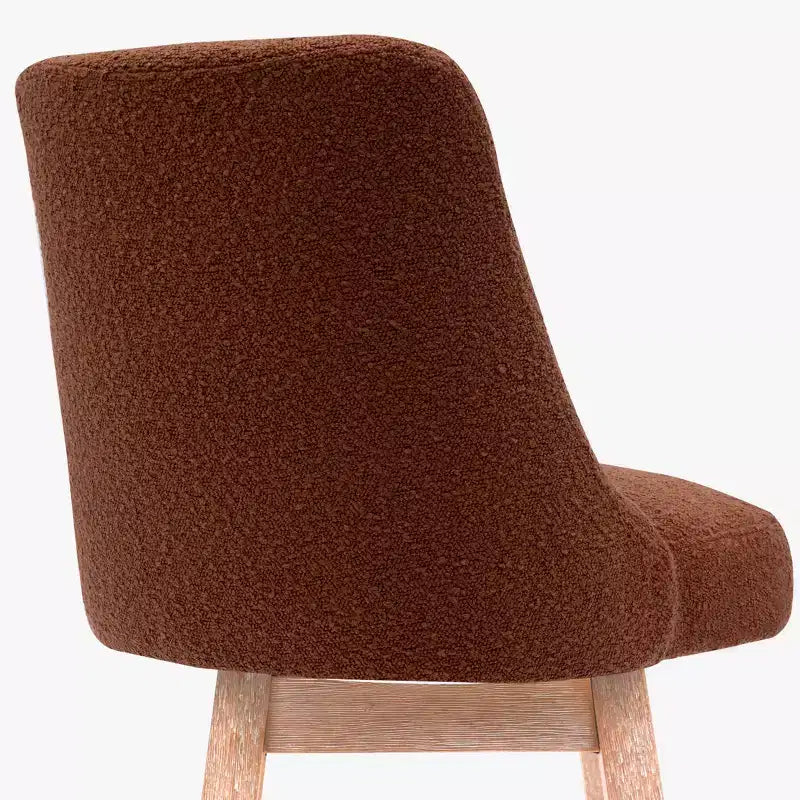 WestinTrends 26" Tabouret de bar rembourré pivotant hauteur comptoir, Orange rouille