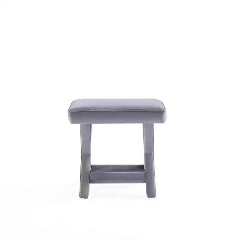 Manhattan Comfort Abigail Pouf Rembourré en Velours