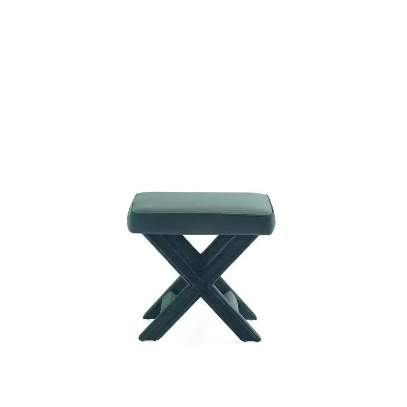 Manhattan Comfort Abigail Pouf Rembourré en Velours