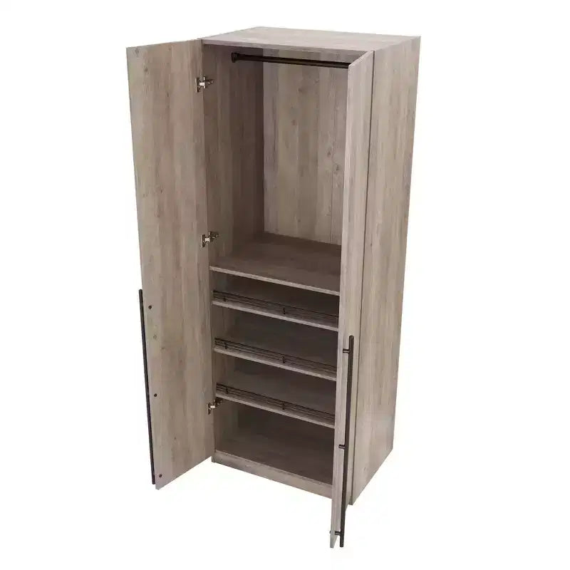 Manhattan Comfort Lee 2 Door and 4 Shelf Wardrobe Closet