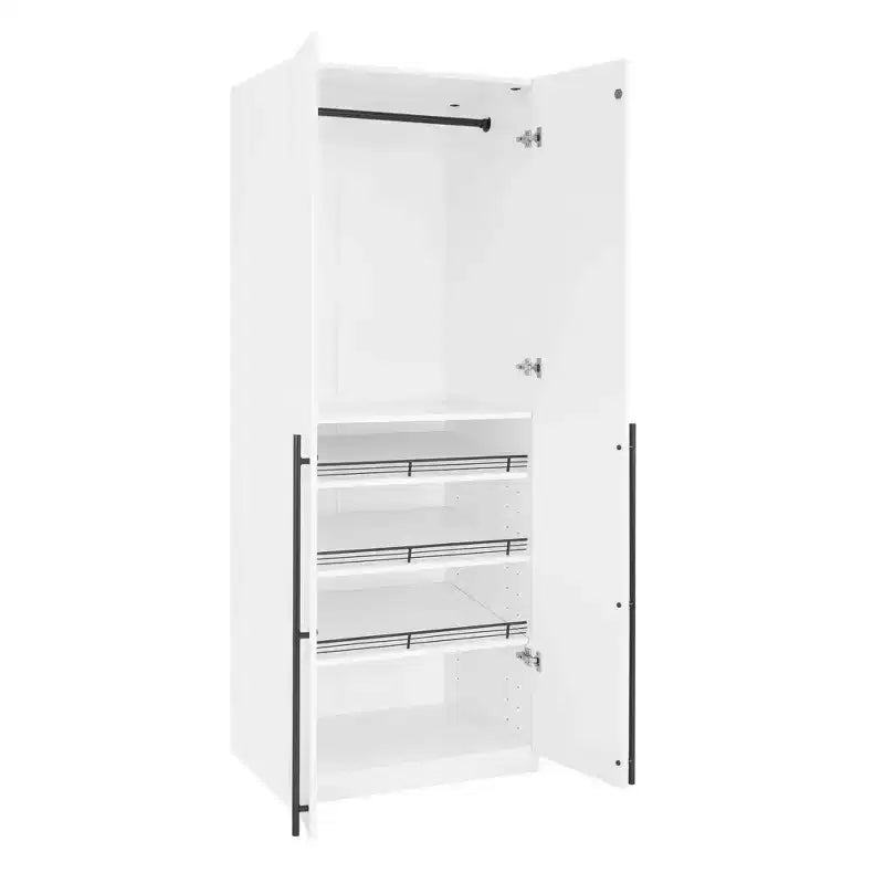 Manhattan Comfort Lee 2 Door and 4 Shelf Wardrobe Closet
