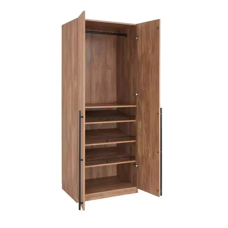 Manhattan Comfort Lee 2 Door and 4 Shelf Wardrobe Closet