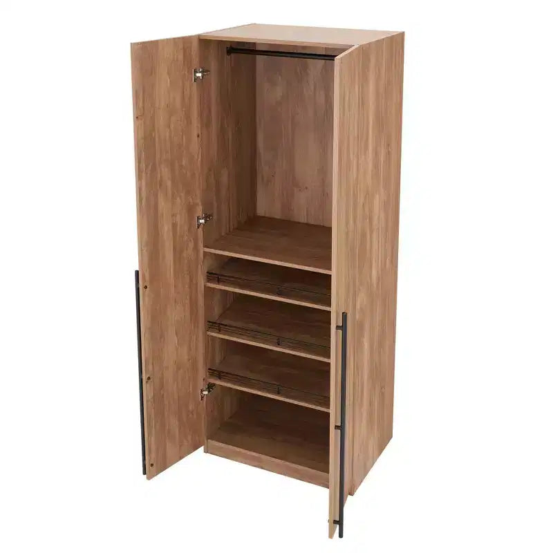Manhattan Comfort Lee 2 Door and 4 Shelf Wardrobe Closet