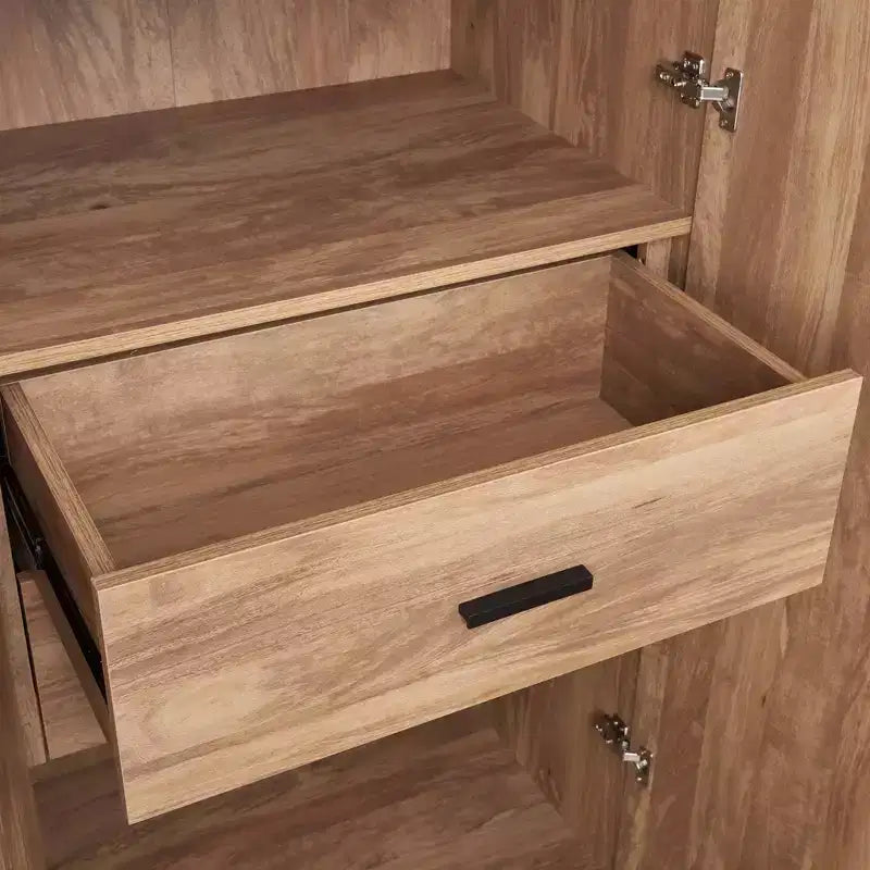 Armoire 2 Portes 5 Étagères Lee Manhattan Comfort