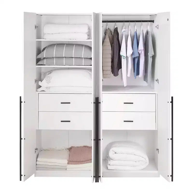 Armoire 2 Portes 5 Étagères Lee Manhattan Comfort