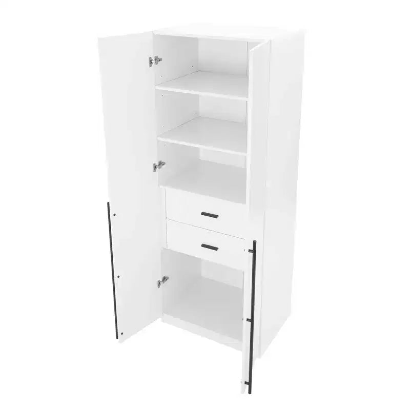 Armoire 2 Portes 5 Étagères Lee Manhattan Comfort
