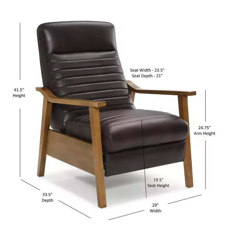 Fauteuil inclinable à dossier pressé Arthur Comfort Pointe