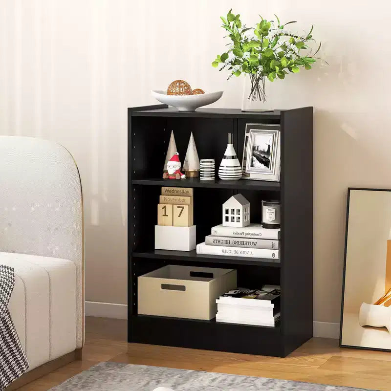 Costway 2 PCS 3-Tier Bookcase Open Multipurpose Display Rack Cabinet with Adjustable Shelves White/Black/Brown