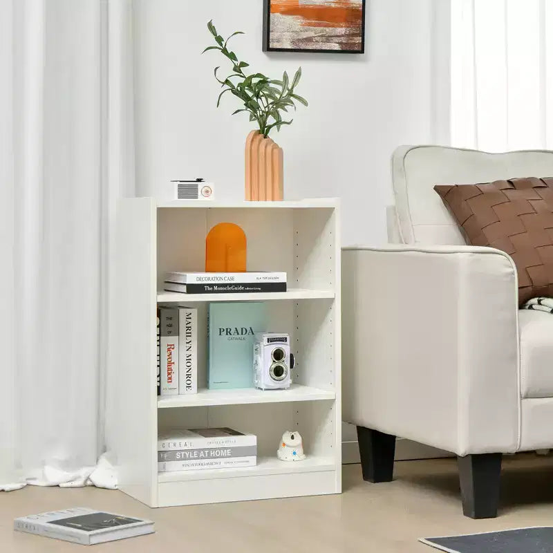 Costway 2 PCS 3-Tier Bookcase Open Multipurpose Display Rack Cabinet with Adjustable Shelves White/Black/Brown