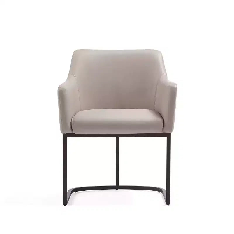 Chaise de salle à manger capitonnée en similicuir Serena - Manhattan Comfort