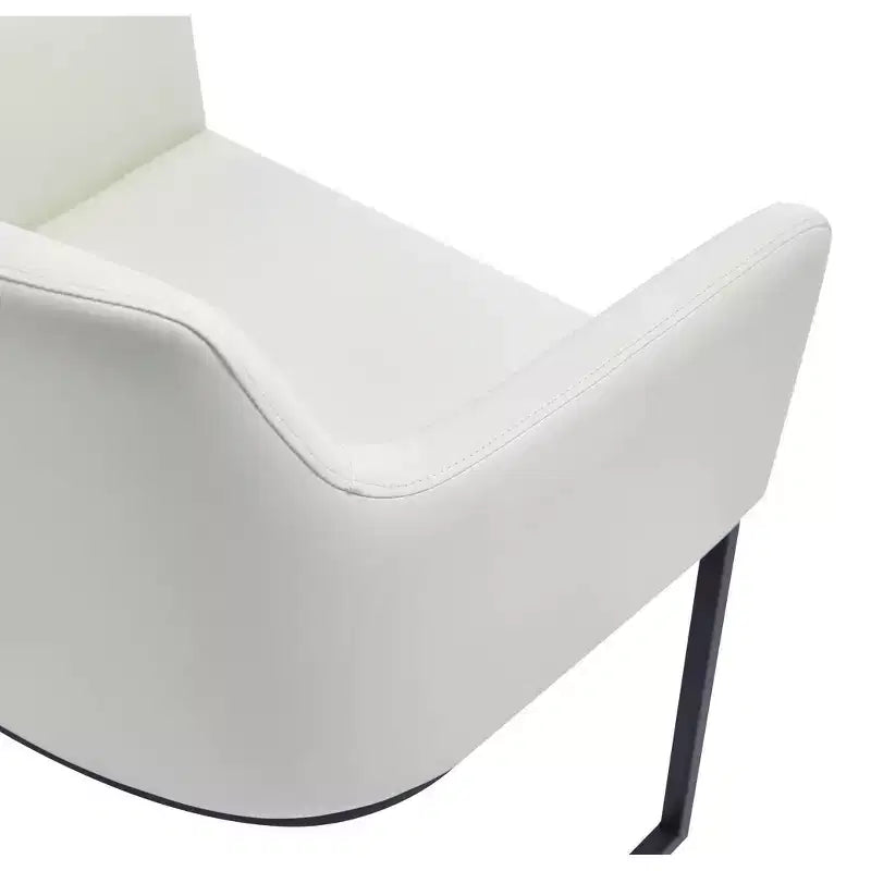 Chaise de salle à manger capitonnée en similicuir Serena - Manhattan Comfort