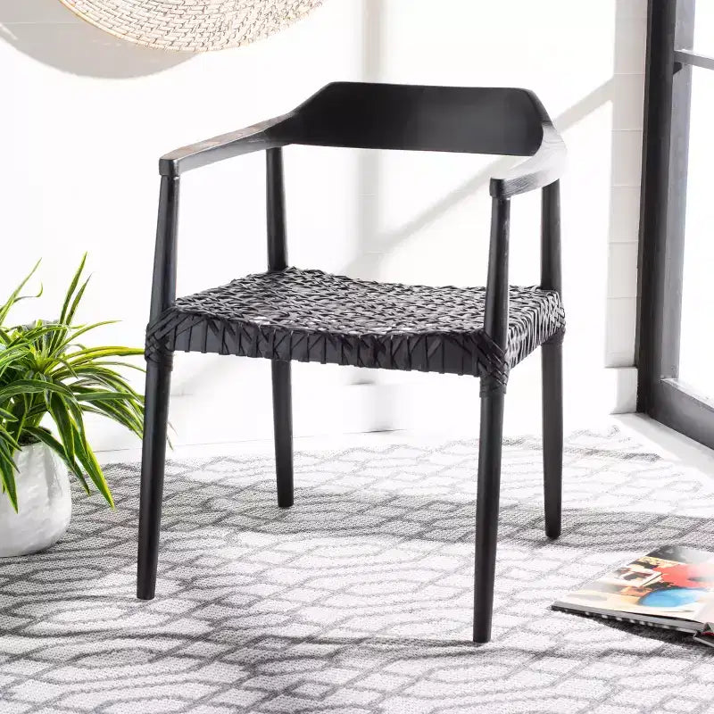 Fauteuil en cuir tressé Munro - ACH1005 - Safavieh