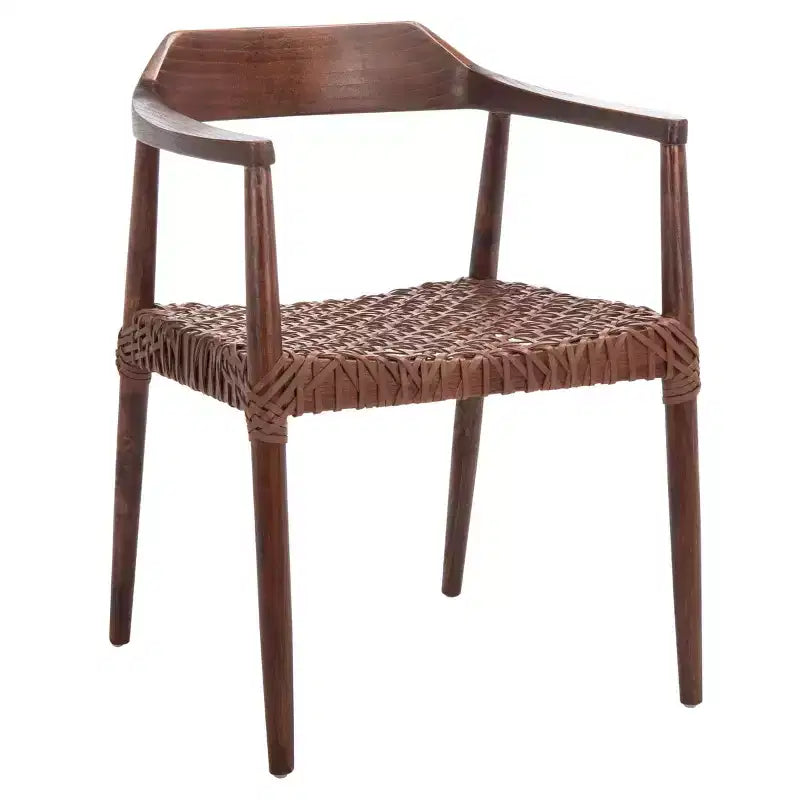 Fauteuil en cuir tressé Munro - ACH1005 - Safavieh