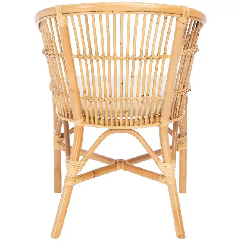 Fauteuil d'appoint Olivia en rotin avec coussin - ACH6516 - Safavieh