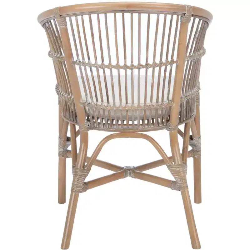 Fauteuil d'appoint Olivia en rotin avec coussin - ACH6516 - Safavieh