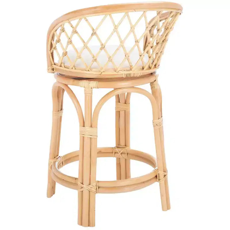 Yuta Rattan Counter Stool W/ Cushion - BST6504 - Safavieh