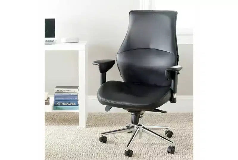 Chaise de bureau pivotante Irving - Réglable en hauteur - FOX8505 - Noir - Safavieh