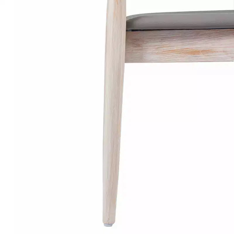Flash Furniture Chester Commercial Grade Solid Wood Dining Chair with Slatted Backrest and Vinyl Seat