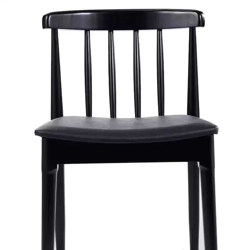 Flash Furniture Chester Commercial Grade Solid Wood Dining Chair with Slatted Backrest and Vinyl Seat
