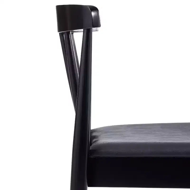 Flash Furniture Chester Commercial Grade Solid Wood Dining Chair with Slatted Backrest and Vinyl Seat