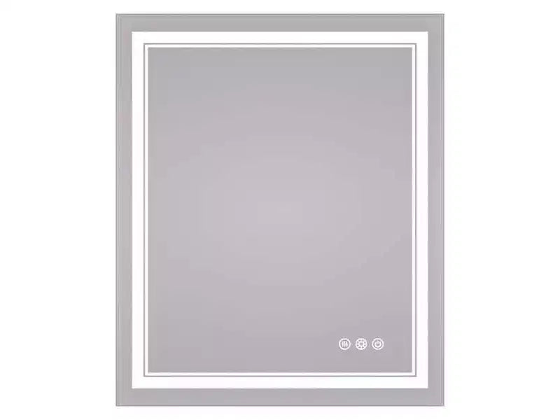 Miroir mural de salle de bain Keonjinn LED rond avec éclairage frontal, 3 températures de couleur réglables, anti-buée