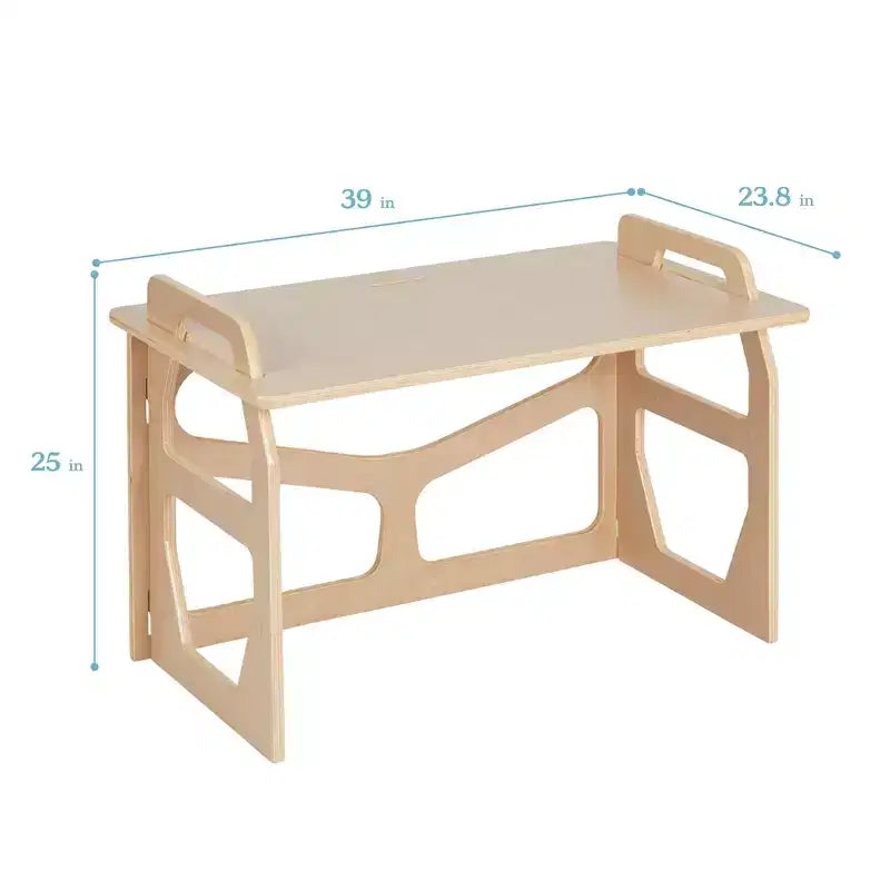 ECR4Kids StudyStation en bois, bureau d'écriture pour étudiant, meuble Montessori