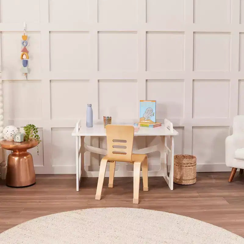 ECR4Kids StudyStation en bois, bureau d'écriture pour étudiant, meuble Montessori