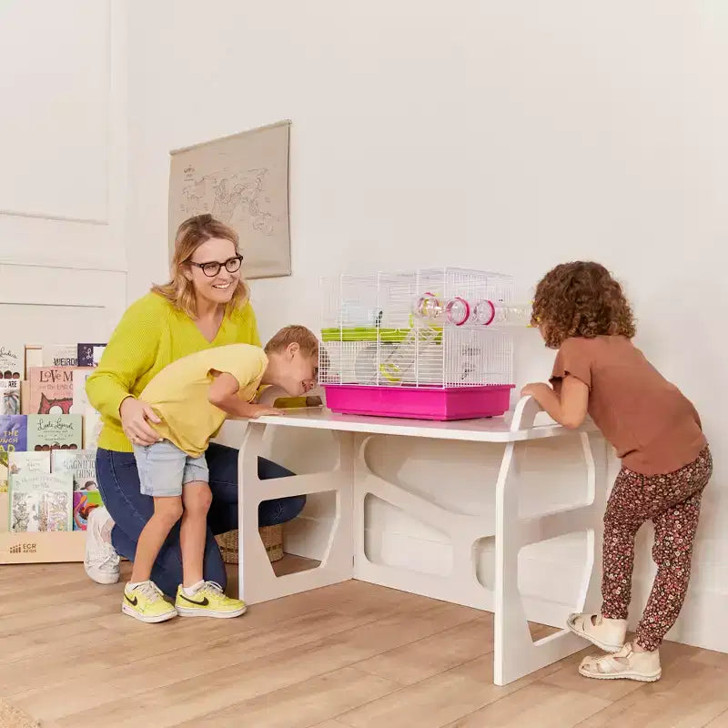 ECR4Kids StudyStation en bois, bureau d'écriture pour étudiant, meuble Montessori