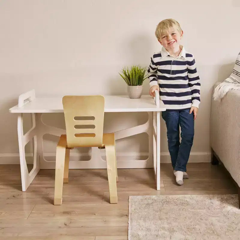 ECR4Kids StudyStation en bois, bureau d'écriture pour étudiant, meuble Montessori