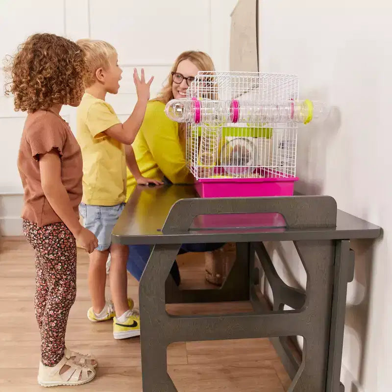 ECR4Kids StudyStation en bois, bureau d'écriture pour étudiant, meuble Montessori