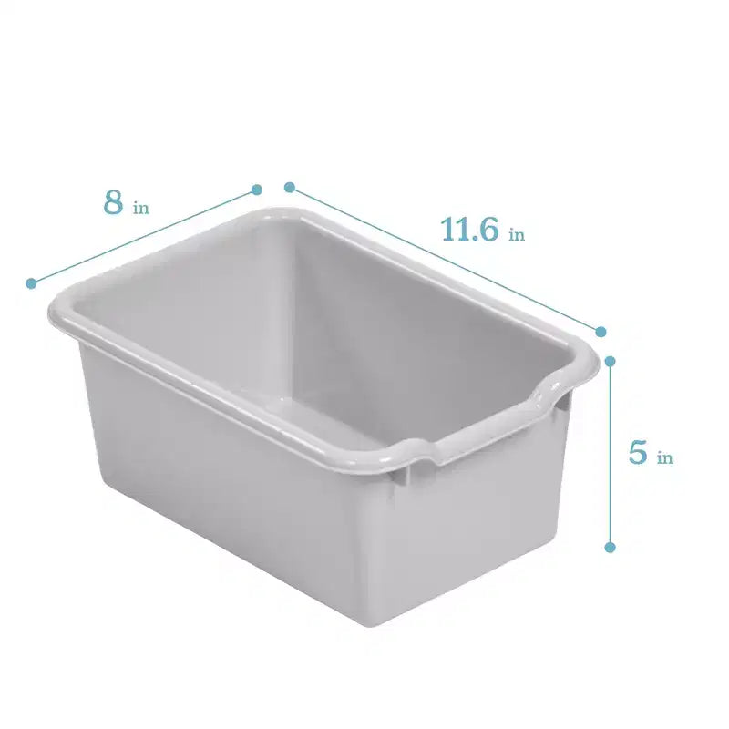 ECR4Kids Streamline 15 Cubby Tray Cabinet with 15 Scoop Front Bins, 5x3, Kids Furniture