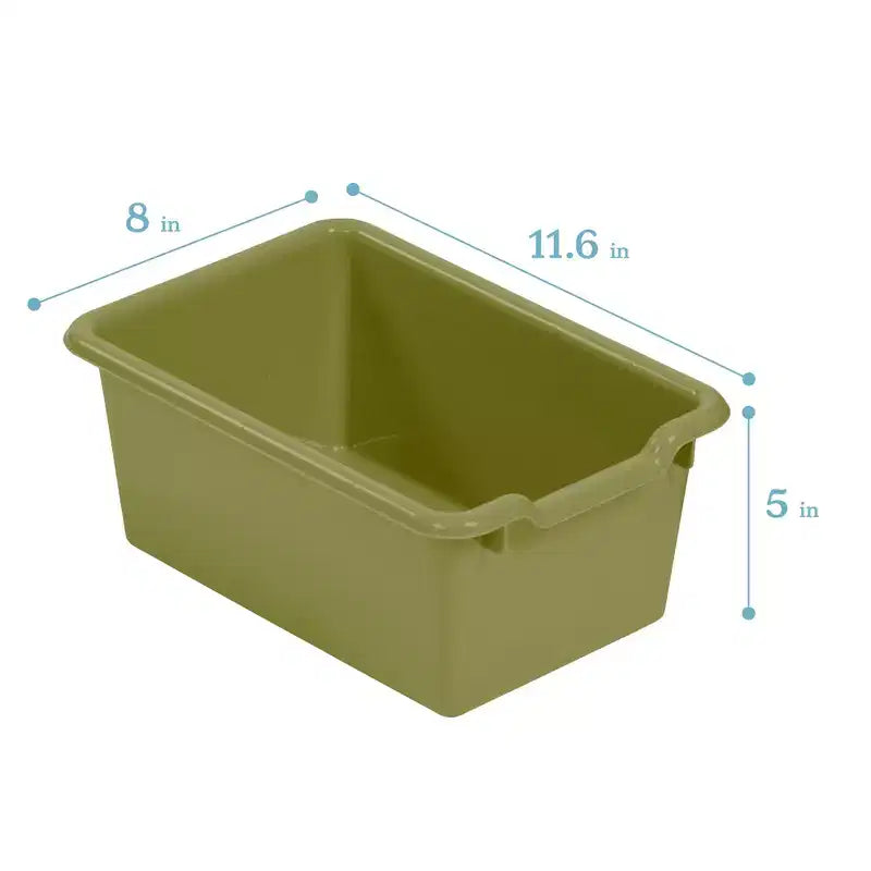 ECR4Kids Streamline 15 Cubby Tray Cabinet with 15 Scoop Front Bins, 5x3, Kids Furniture