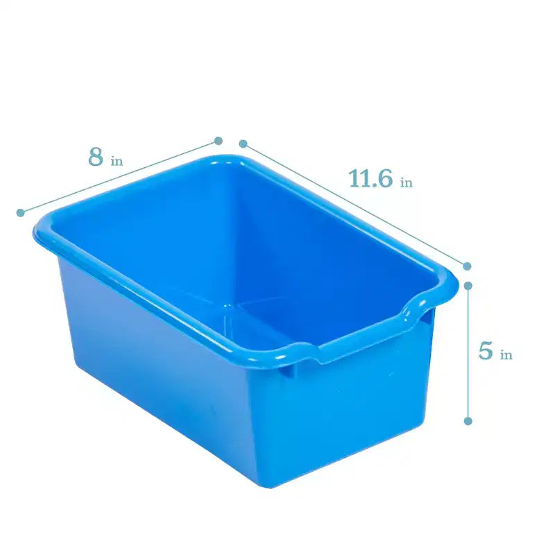 ECR4Kids Streamline 15 Cubby Tray Cabinet with 15 Scoop Front Bins, 5x3, Kids Furniture