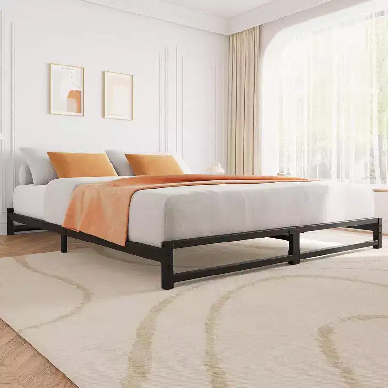 6 Inch Twin/Full/Queen/King Size Bed Frame Heavy Duty Metal Platform Bed Frame with Steel Slat Support