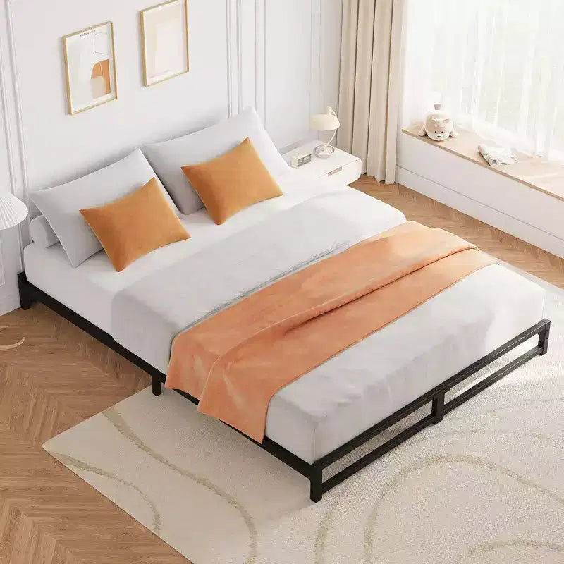 6 Inch Twin/Full/Queen/King Size Bed Frame Heavy Duty Metal Platform Bed Frame with Steel Slat Support