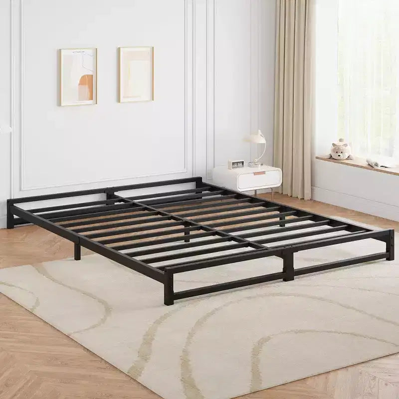 6 Inch Twin/Full/Queen/King Size Bed Frame Heavy Duty Metal Platform Bed Frame with Steel Slat Support