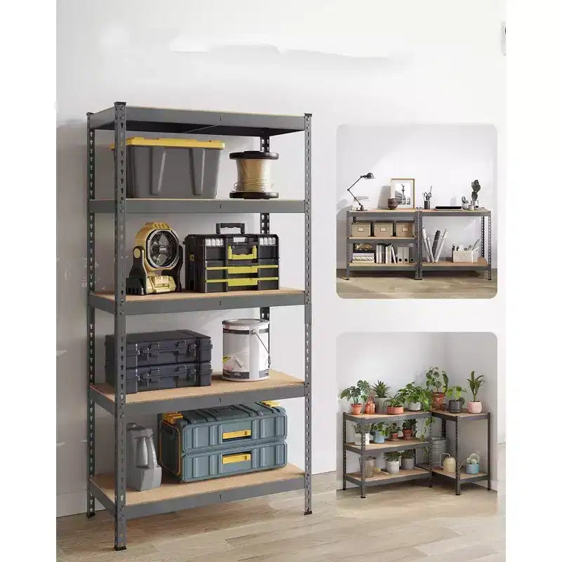 Étagère de rangement à 5 niveaux SONGMICS, pour garage, montage sans boulons, étagère modulable, charge 875 kg, pour abri de jardin, entrepôt, cave, cuisine