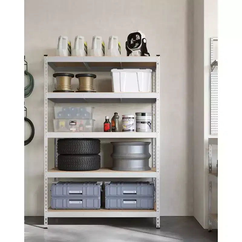 Étagère de rangement à 5 niveaux SONGMICS, pour garage, montage sans boulons, étagère modulable, charge 875 kg, pour abri de jardin, entrepôt, cave, cuisine