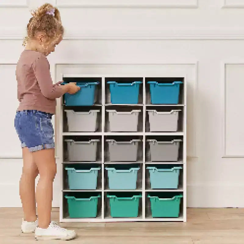 Meuble de rangement 15 casiers Streamline 5x3 ECR4Kids, mobilier de classe
