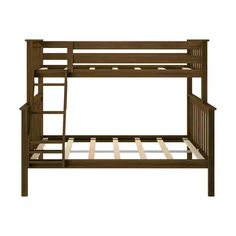Lit superposé simple sur double en bois massif Plank+Beam, aucun sommier tapissier requis