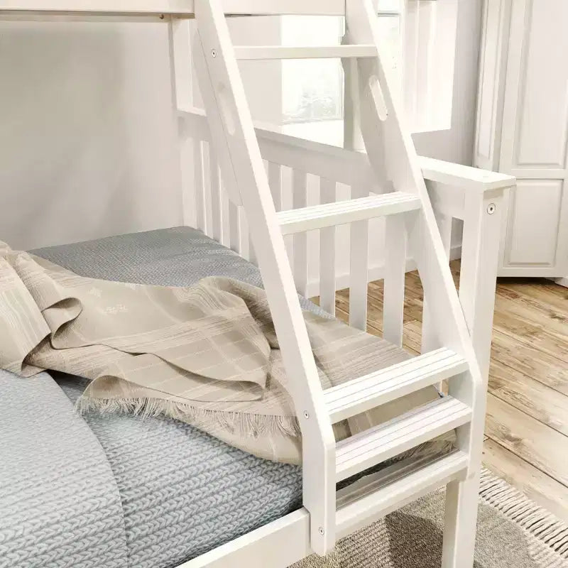 Lit superposé simple sur double en bois massif Plank+Beam, aucun sommier tapissier requis