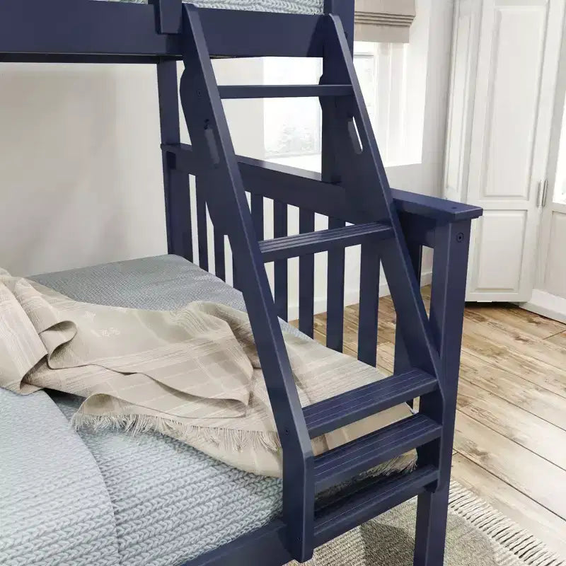 Lit superposé simple sur double en bois massif Plank+Beam, aucun sommier tapissier requis