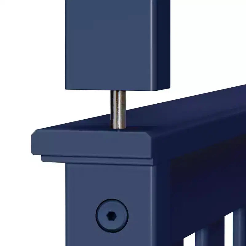 Lit superposé simple sur double en bois massif Plank+Beam, aucun sommier tapissier requis
