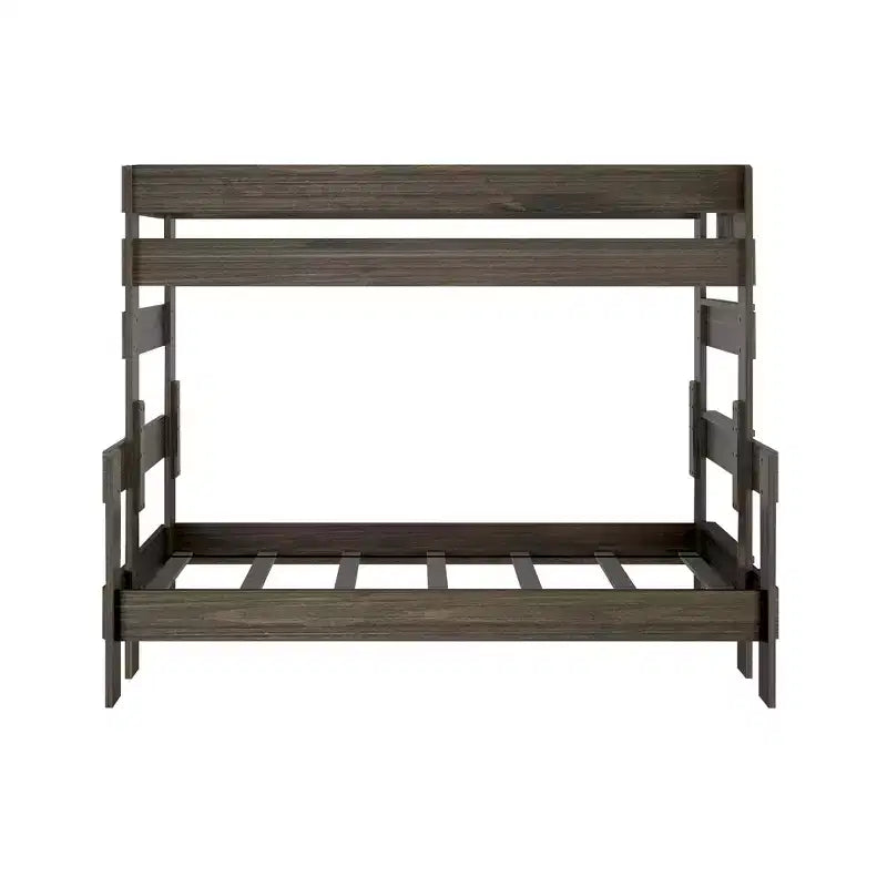 Plank+Beam Solid Wood Farmhouse Twin over Full Bunk Bed