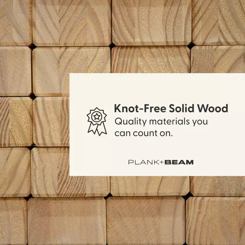 Plank+Beam Solid Wood Farmhouse Twin over Full Bunk Bed