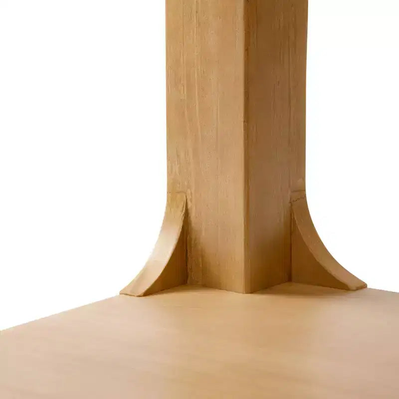 Plank+Beam Rectangular Side Table with Shelf, Slim Side Table for Living Room