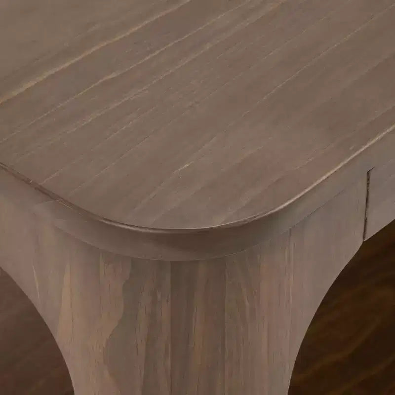 Plank+Beam Rectangular Side Table with Shelf, Slim Side Table for Living Room