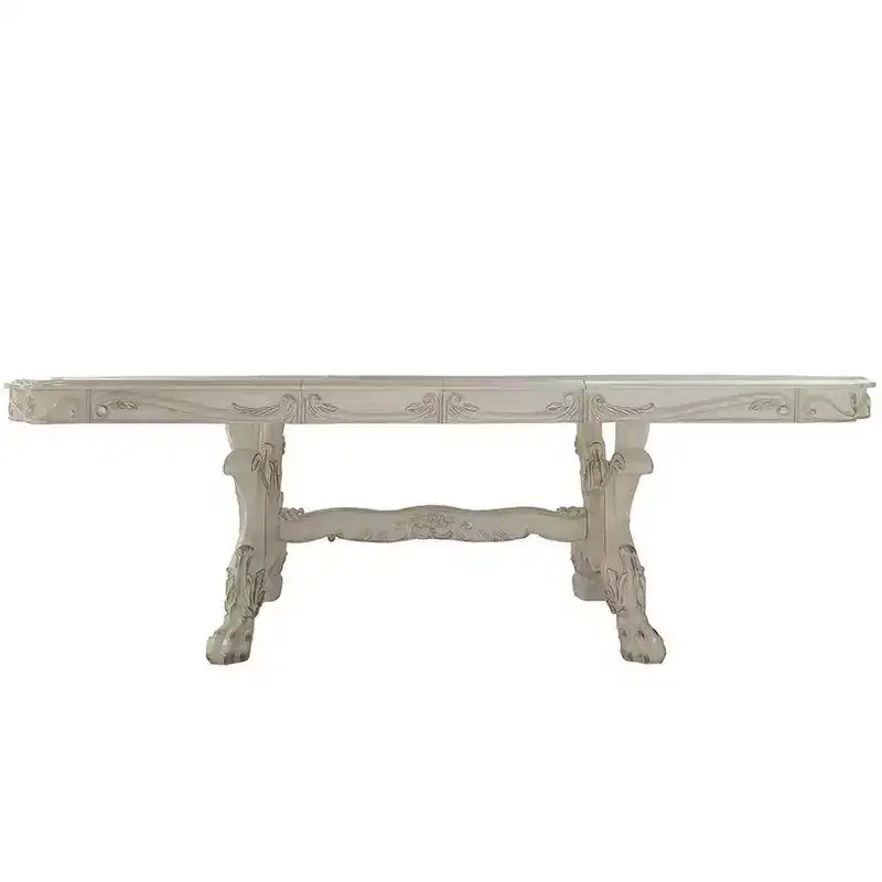Dresden Dining Table Bone White Finish - Acme Furniture