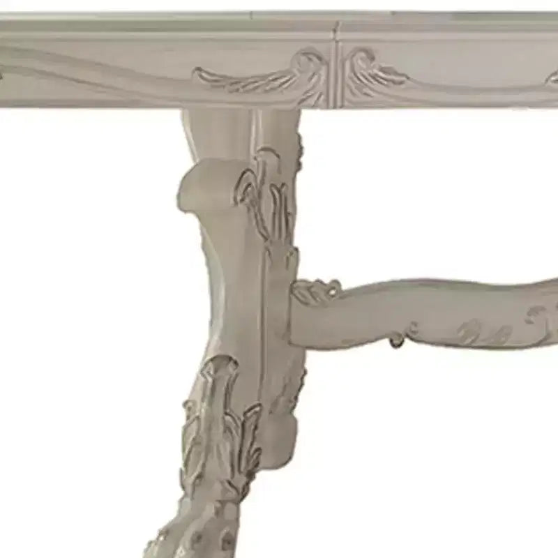Dresden Dining Table Bone White Finish - Acme Furniture